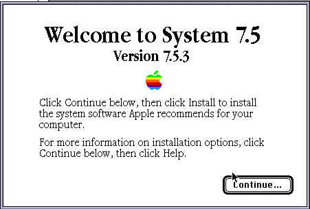 Welcome to System 7.5